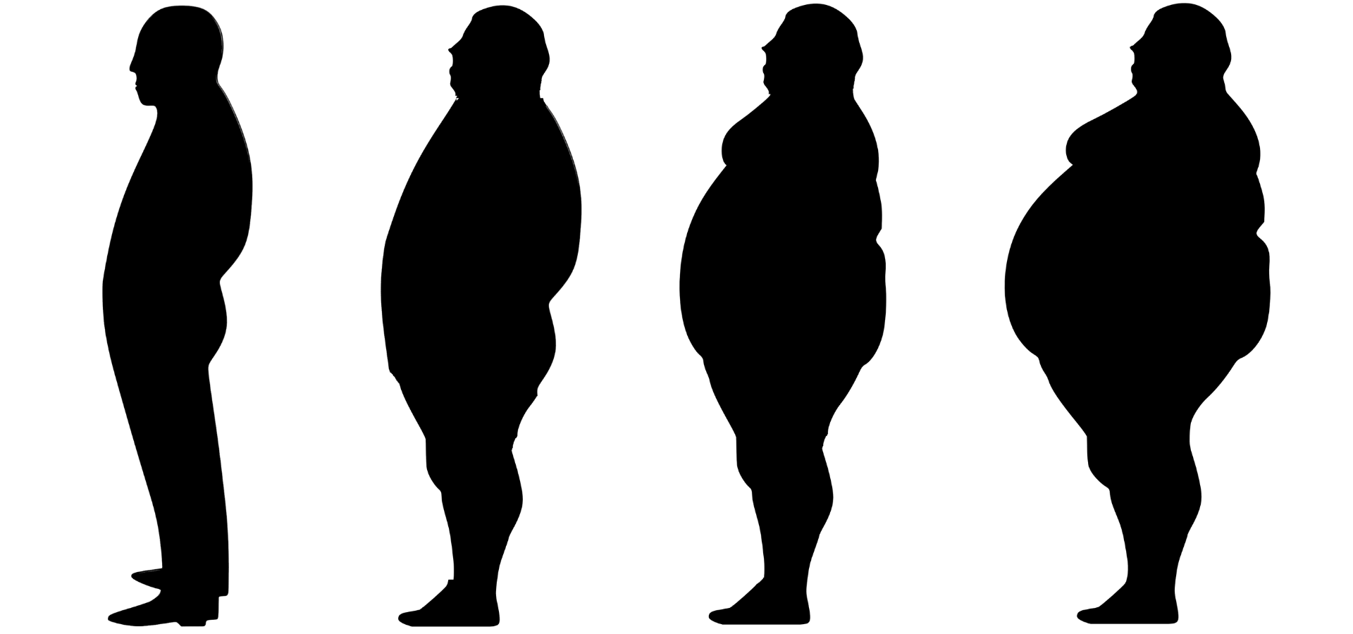 Верхняя часть толстая. Ожирение. Толстый человек в профиль. Силуэты толстых людей. Толстый человек силуэт.